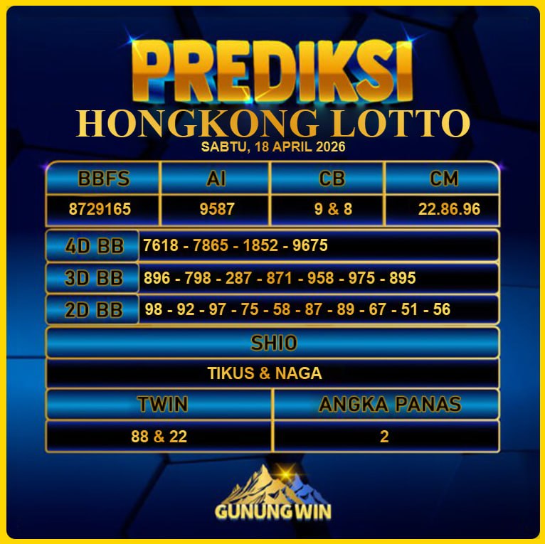PREDIKSI TOGEL GUNUNGWIN