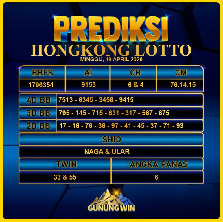 PREDIKSI TOGEL GUNUNGWIN
