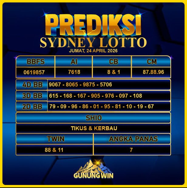 PREDIKSI TOGEL GUNUNGWIN