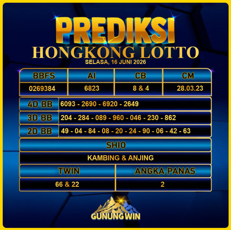 PREDIKSI TOGEL GUNUNGWIN