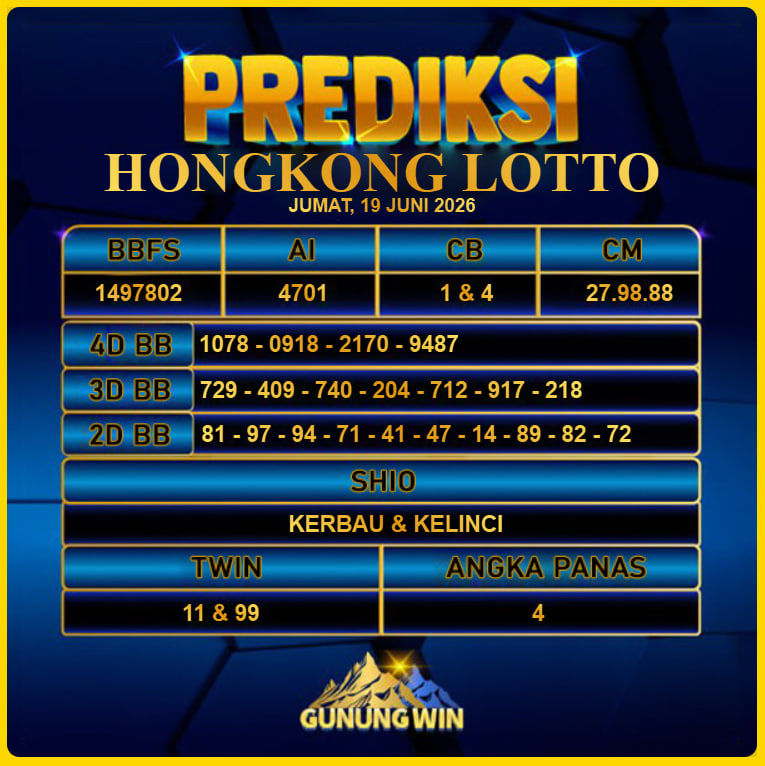 PREDIKSI TOGEL GUNUNGWIN