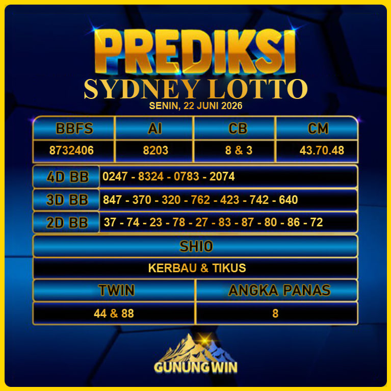 PREDIKSI TOGEL GUNUNGWIN