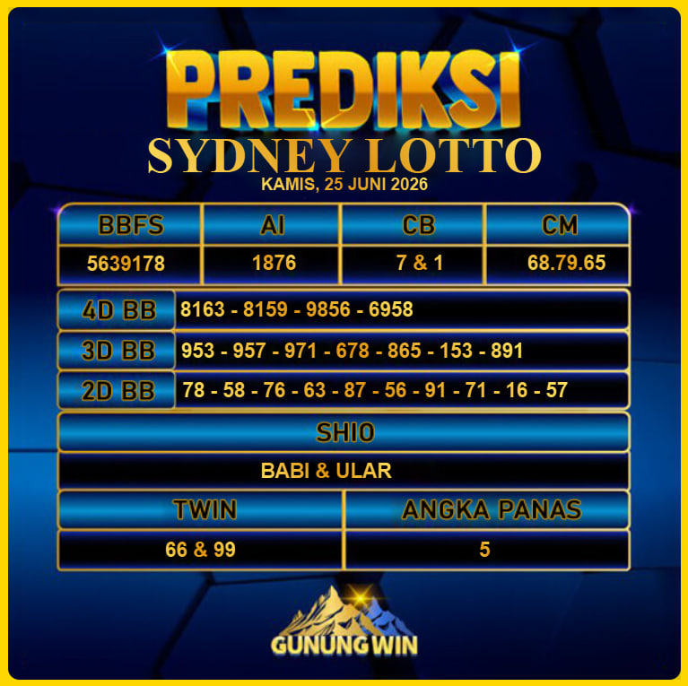 PREDIKSI TOGEL GUNUNGWIN