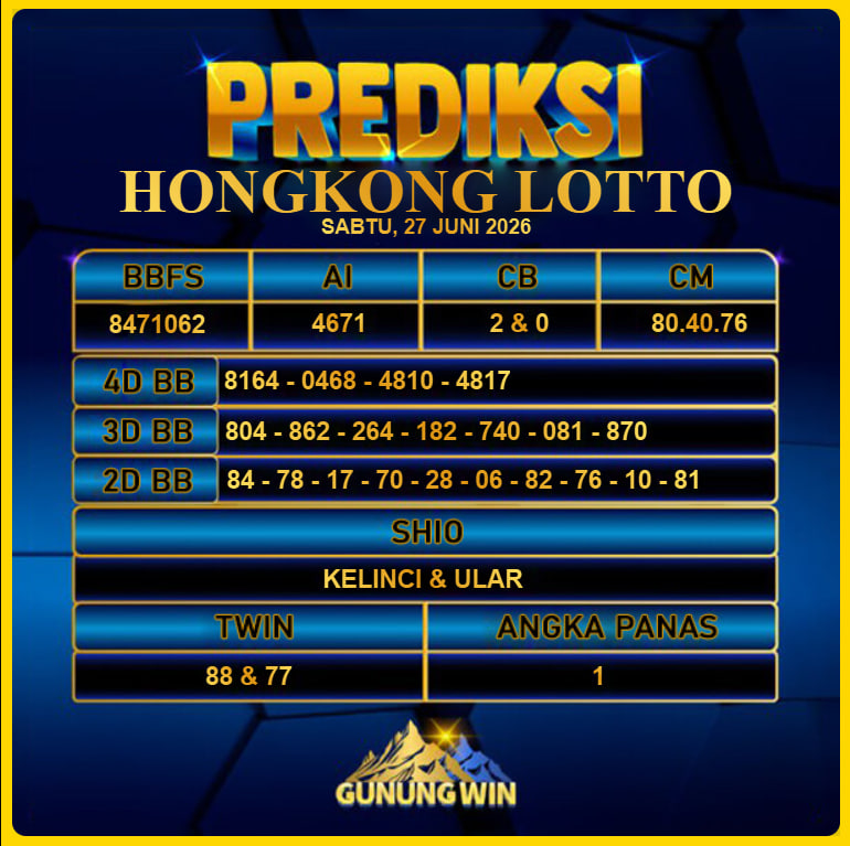 PREDIKSI TOGEL GUNUNGWIN