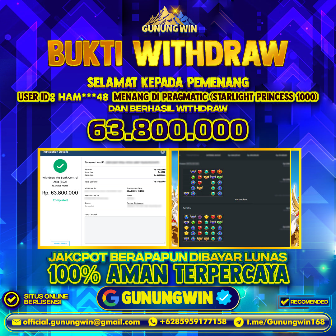 BUKTI WITHDRAW Starlight Princes 1000 - Pragmatic Gunungwin