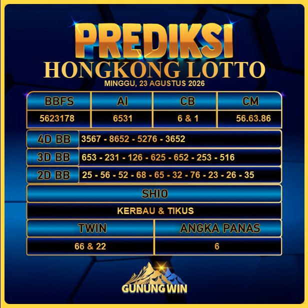 PREDIKSI TOGEL GUNUNGWIN